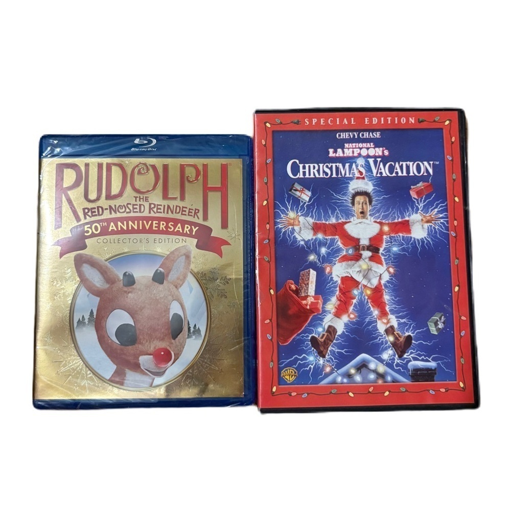 Rudolph the Red Nosed Reindeer Blu-Ray NEW Christmas Vacation DVD Set Bundle